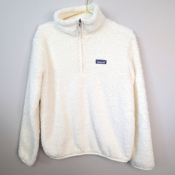Patagonia Los Gatos Quarter Zip Fleece Jacket Small Birch White 25236 EUC - Picture 4 of 10